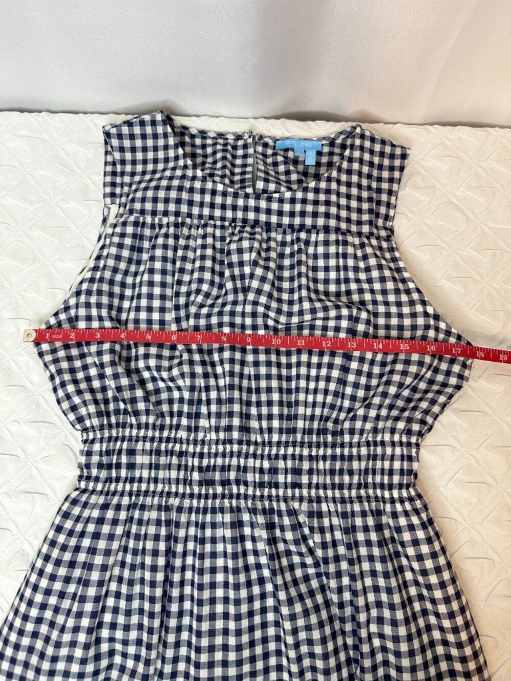 Draper James Gingham Sleeveless Maxi Dress, Large Cottage Prairie Indie Western - Picture 7 of 8